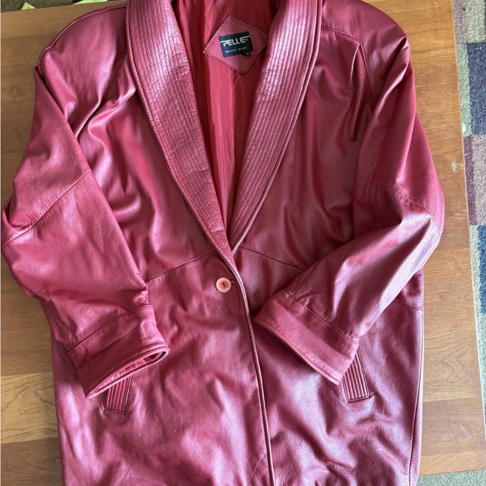 Pelle Women's Red Leather Jacket